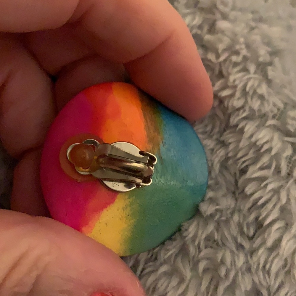 Vintage Statement Clips Unsigned - image 3